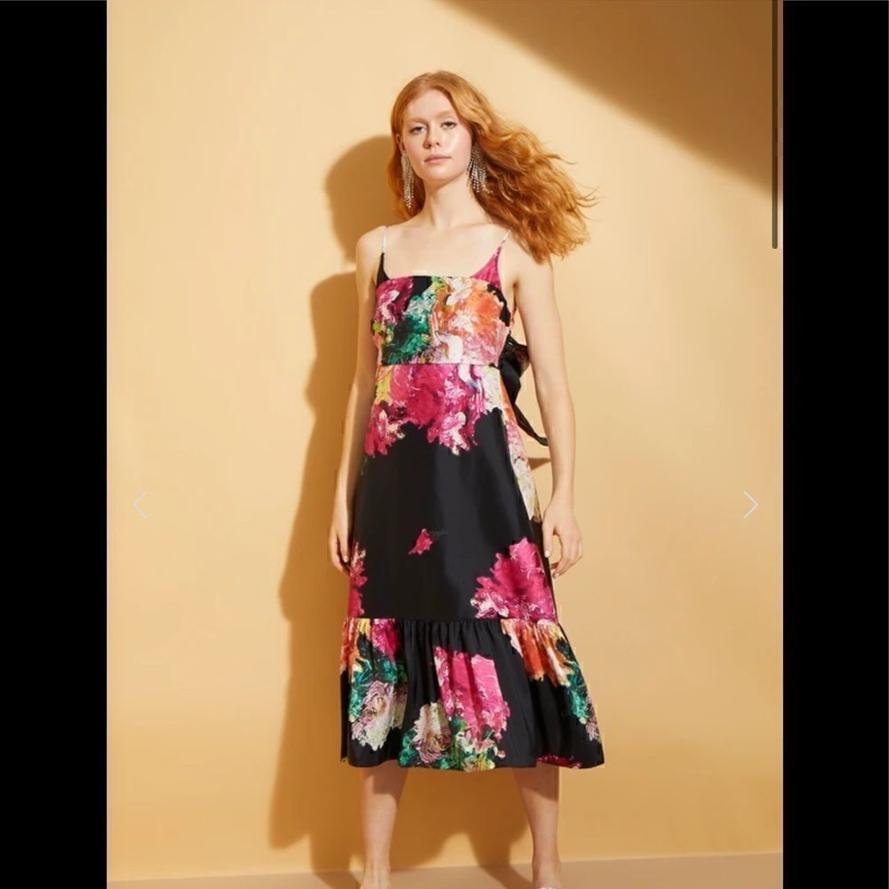 Anthropologie x Hope for Flowers by Tracy Reese Abstract Tie-Back Dress size 1X